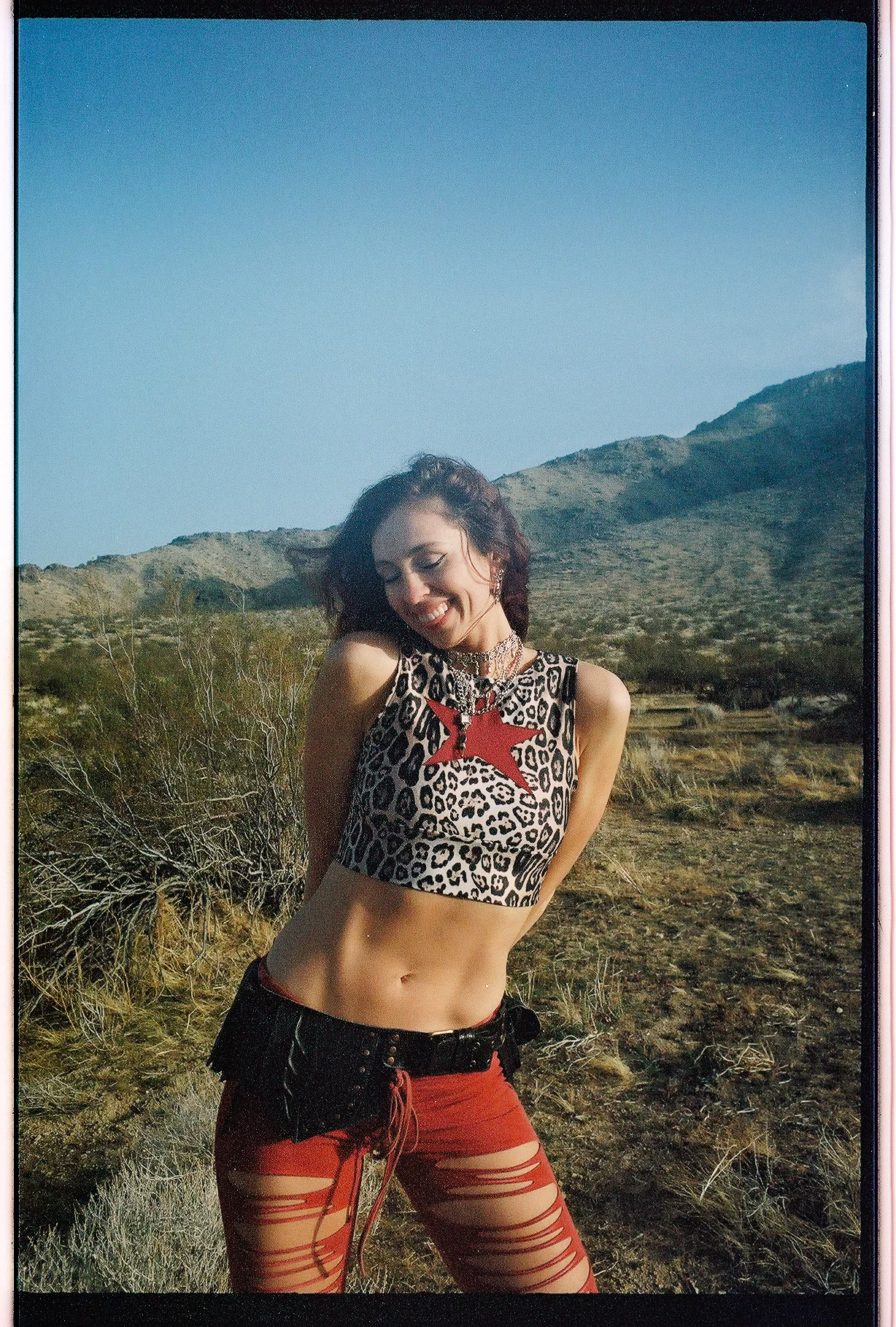 Cheetah X Red STARGIRL Crop image 0