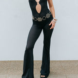 O-Ring Jumpsuit - Mesh Stripe