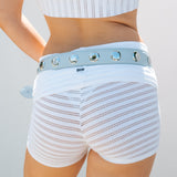 Foldie Short - White Crochet