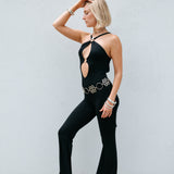 O-Ring Jumpsuit - Black Modal