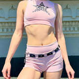 STARGIRL Crop - Pink X Cheetah