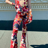 O-Ring Jumpsuit -Flower Power