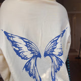 The Butterfly Hoodie - Butter X Blue