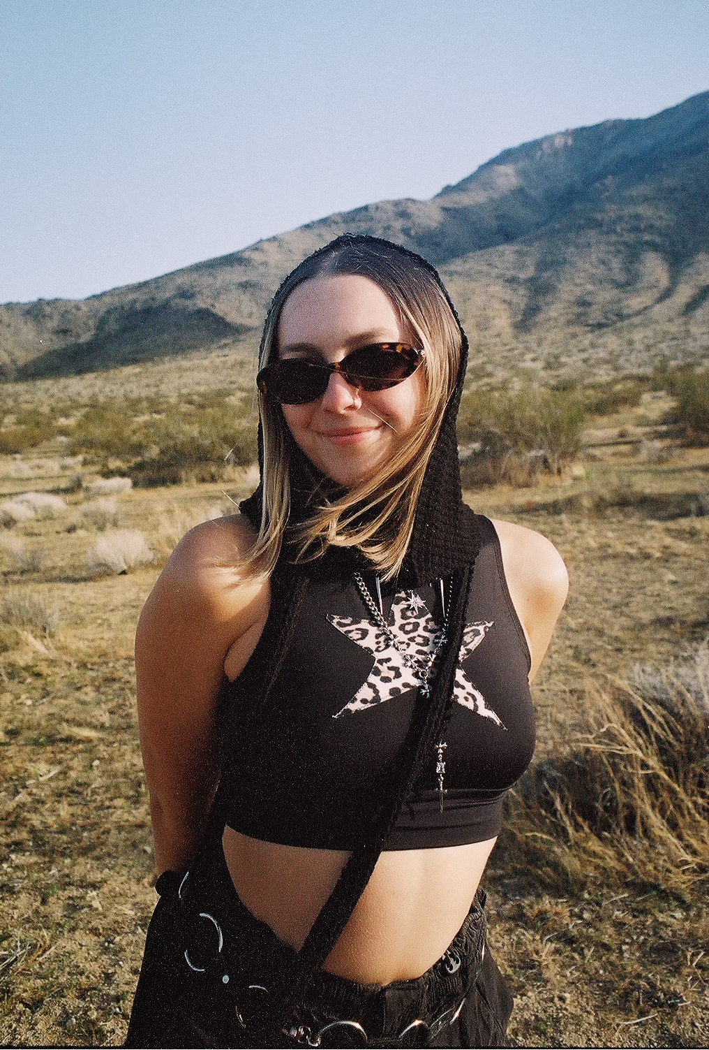 Black X Cheetah STARGIRL Crop image 0