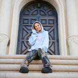 The Butterfly Hoodie - Blue x Pink