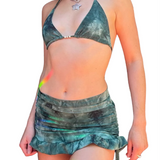 Green Tie Dye Skirt Set